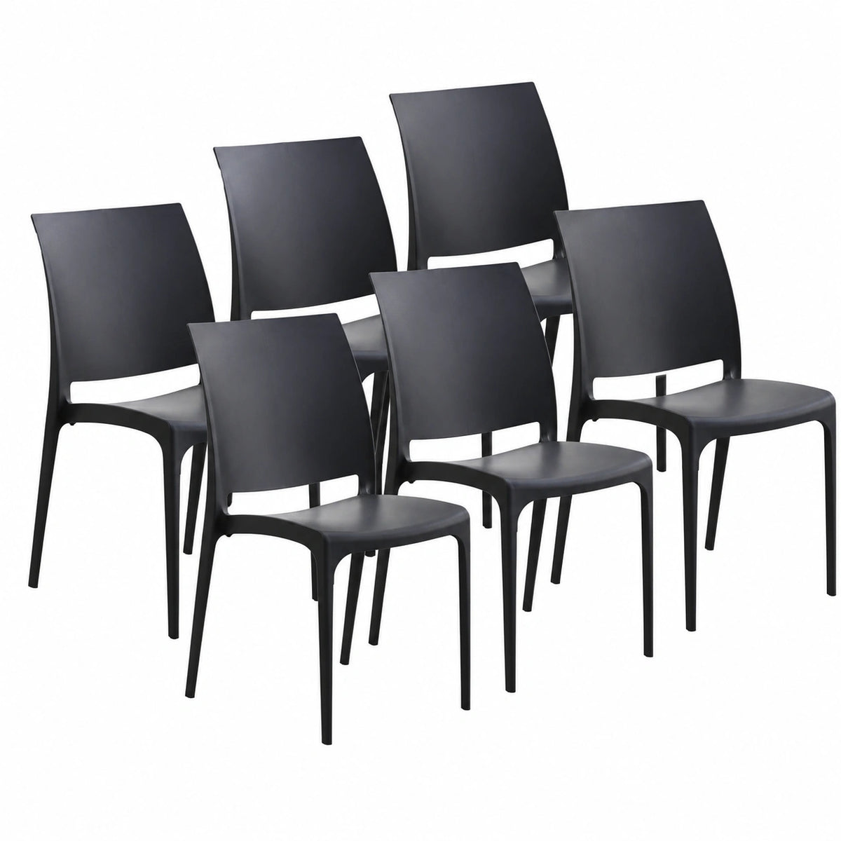 Chaise de jardin, coloris noir, pour la terrasse ou le jardin