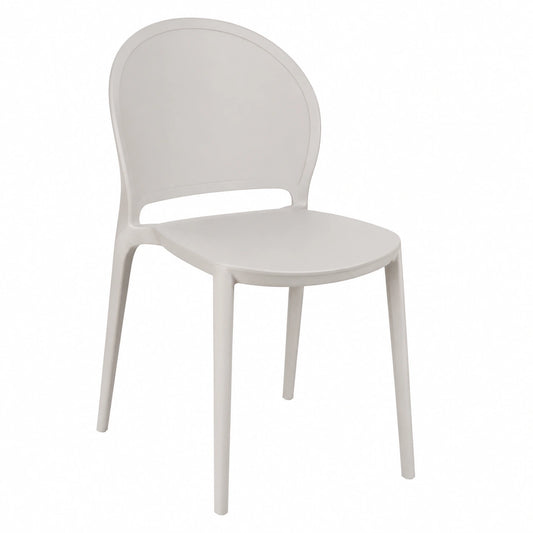Chaise de jardin, coloris taupe, pour la terrasse ou le jardin