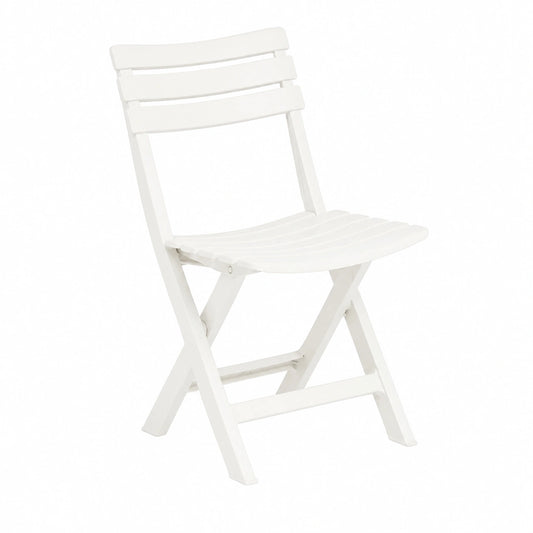 Chaise de jardin, pliable, coloris blanc, pour la terrasse ou le jardin