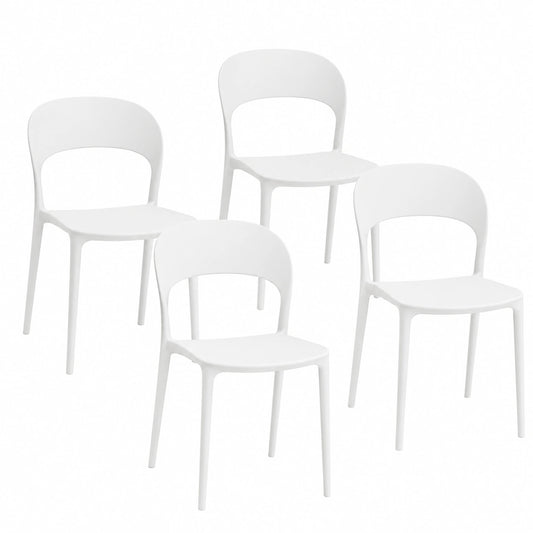 Chaise, coloris blanc, 41 x 38 x 77 cm, pour la salle à manger ou la cuisine