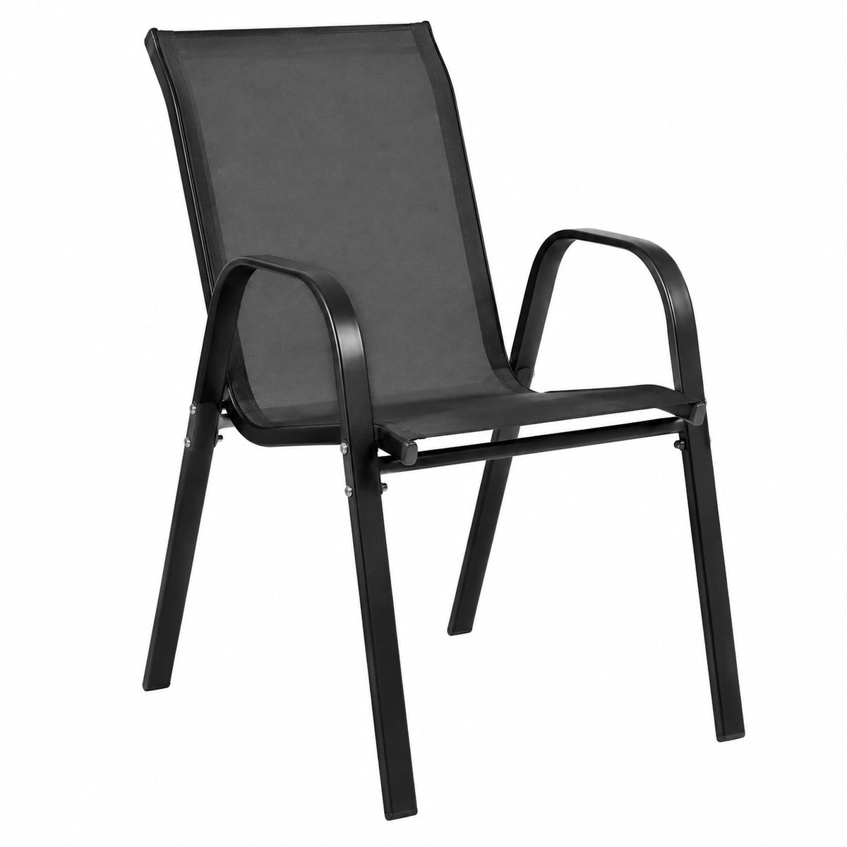 Chaise de jardin, coloris noir, pour la terrasse ou le jardin