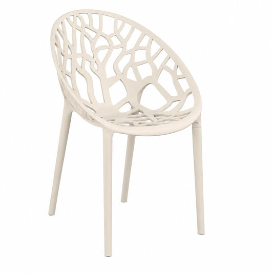 Chaise de jardin, coloris beige, pour la terrasse ou le jardin