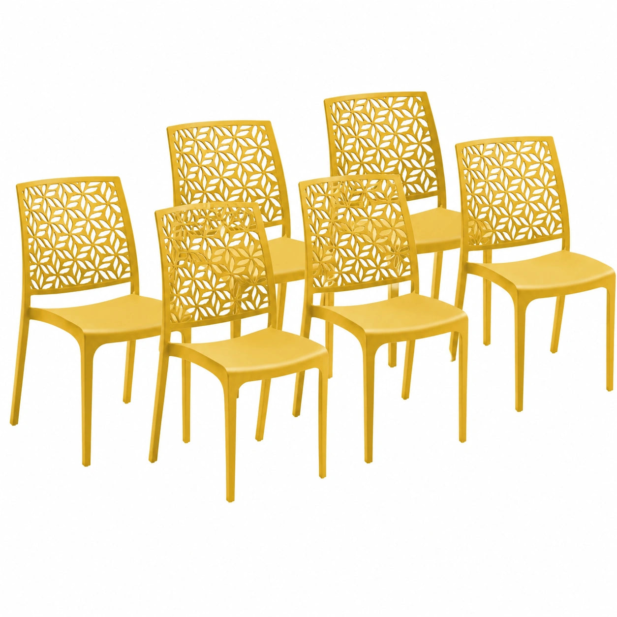 Chaise de jardin, coloris jaune, pour la terrasse ou le jardin
