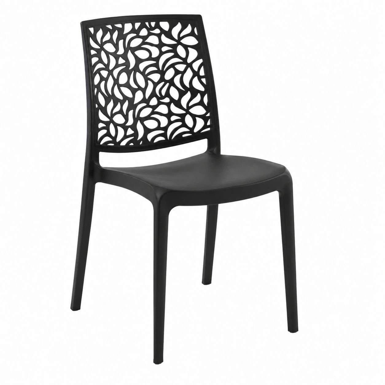 Chaise, en verre, coloris noir, pour la salle à manger ou la cuisine