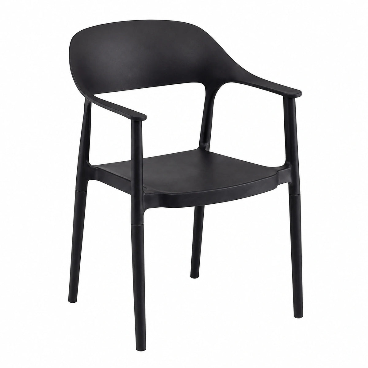 Chaise de jardin, coloris noir, pour la terrasse ou le jardin
