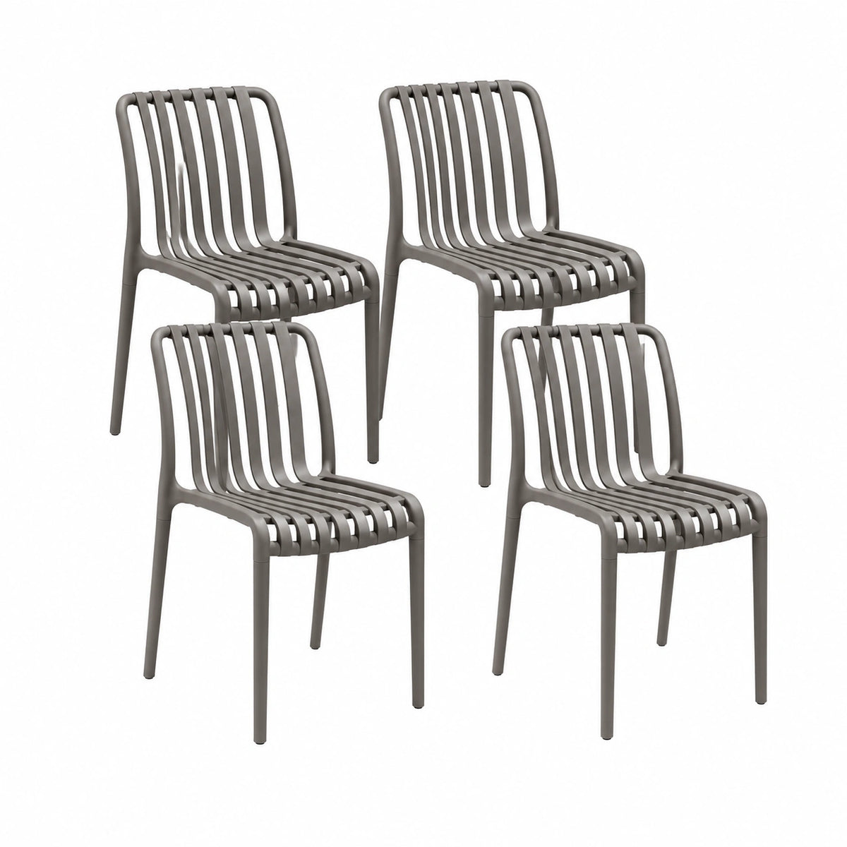 Chaise de jardin, coloris anthracite, pour la terrasse ou le jardin