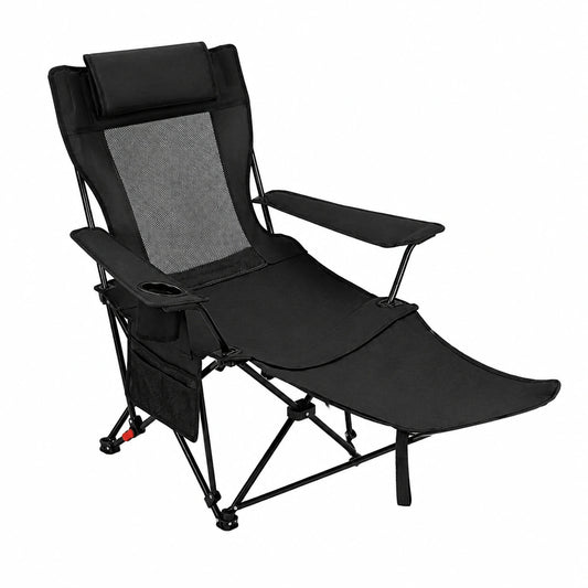 Chaise, avec porte-gobelet, réglable, coloris noir, pour la salle à manger ou la cuisine
